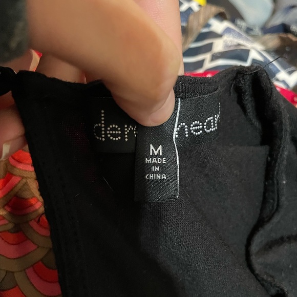 Black Derek Heart Bodysuit with Keyhole front accent - Picture 9 of 12